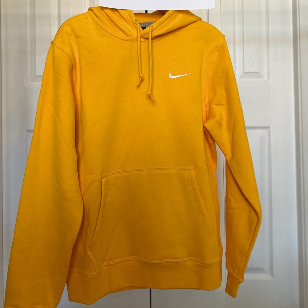 Nike Yellow Mini Swoosh Hoodie